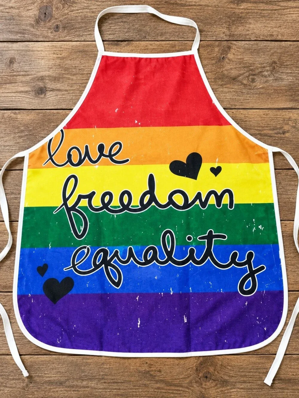 Pride Rainbow Love Freedom Equality Unisex Apron LGBTQ Kitchen 31.5